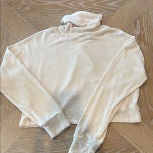 Sanctuary Cream Ribbed Turtleneck Sweater